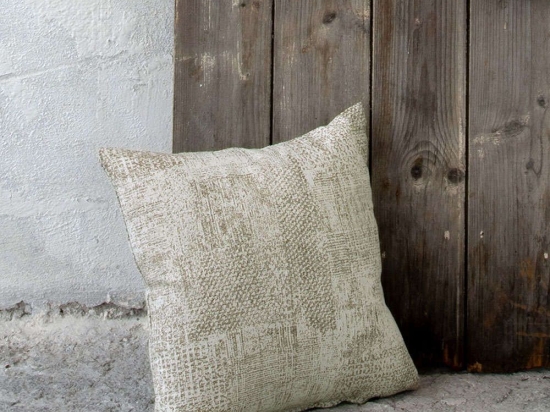 Διακοσμητικό Μαξιλάρι (Με Γέμιση) - Gaia Beige Nima 45X45 Βαμβάκι-Πολυέστερ