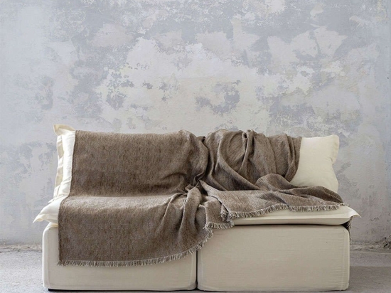 Ριχτάρι Cuadro Dark Beige Nima Πολυθρόνα 180x180cm Ακρυλικό-Πολυέστερ