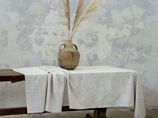 Τραπεζομάντηλο - Venusty Beige Nima 165X265 165x265cm Βαμβάκι-Πολυέστερ
