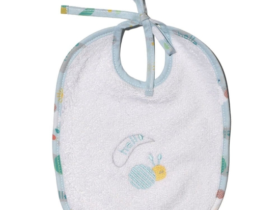 Σαλιάρα Σαλιγκάρι Des 178 Ciel Baby Oliver 20x25cm 100% Βαμβάκι