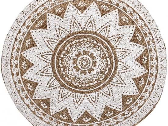 Χαλί Africa Chainstitch Round Natural-White Carpet Couture 200X200cm Round