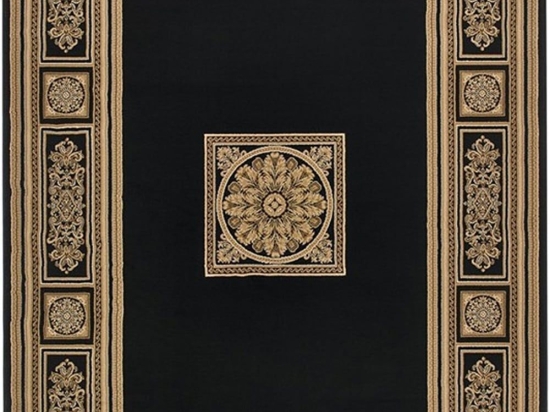 Χαλί Antares 57801/3233 Black-Gold Carpet Couture 133X195cm