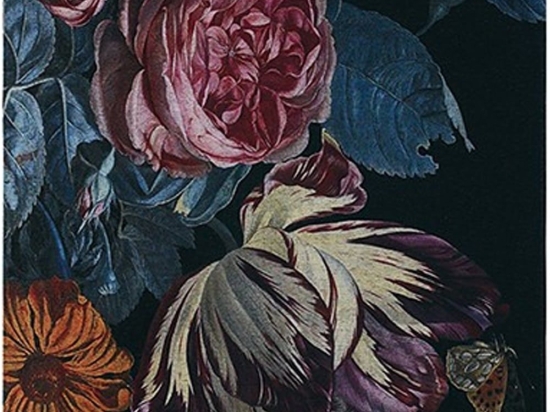 Χαλί Sicily Flower One Black-Blue Carpet Couture 155X230cm