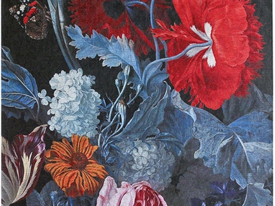 Χαλί Sicily Flower Two Black-Blue Carpet Couture 155X230cm
