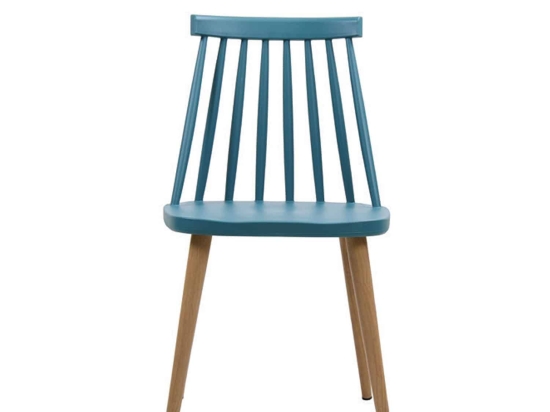 Καρέκλα Lavida Blue ΕΜ139,5 43X48X77 cm Σετ 4τμχ Μέταλλο,Πολυπροπυλένιο