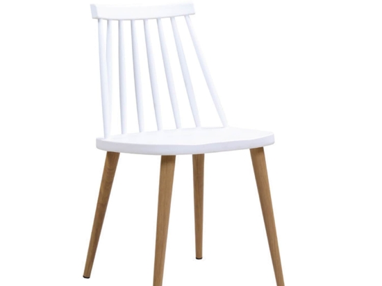Καρέκλα Lavida White ΕΜ139,1 43X48X77 cm Σετ 4τμχ Μέταλλο,Πολυπροπυλένιο