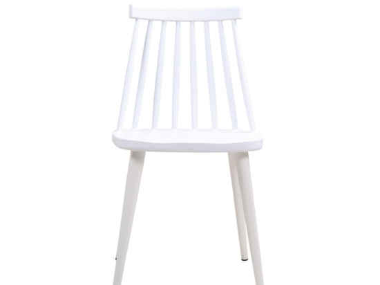 Καρέκλα Lavida White ΕΜ139,11 43X48X77 cm Σετ 4τμχ Μέταλλο,Πολυπροπυλένιο