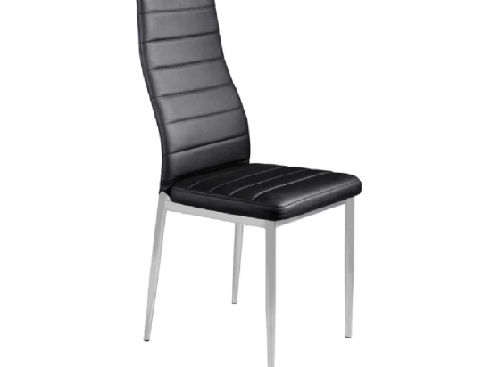 Καρέκλα Aliana Black Βαφής 11-1337 41X50X96cm Μέταλλο,Τεχνόδερμα