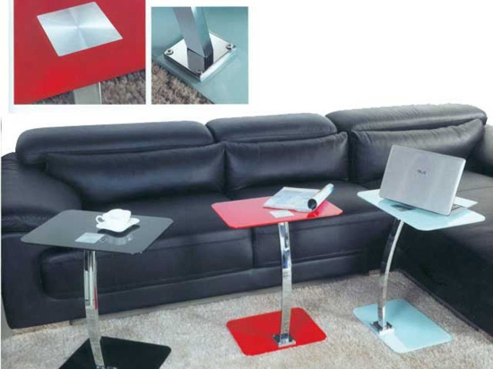 Τραπεζάκι Σαλονιού Storm Black 09-0300  48X32X58 cm Μέταλλο,Γυαλί