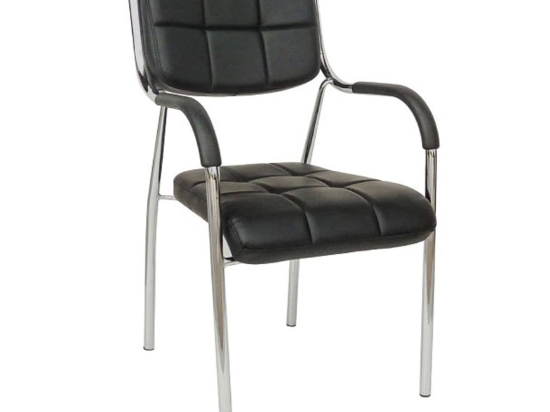 Καρέκλα Υποδοχής Bm108 Black 01-0230 52X60X85cm