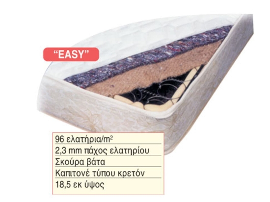 Στρώμα Easy 38-0107 200X150X18.5 cm Διπλό