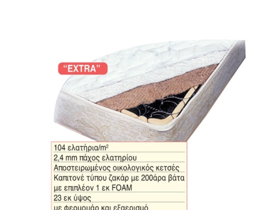 Στρώμα Extra 38-0108 190X90X20 cm Μονό