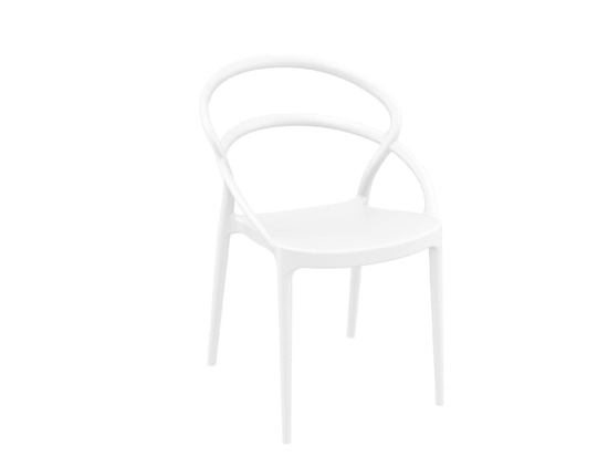 Καρέκλα Pia White 20-0138 54Χ56Χ82cm Siesta