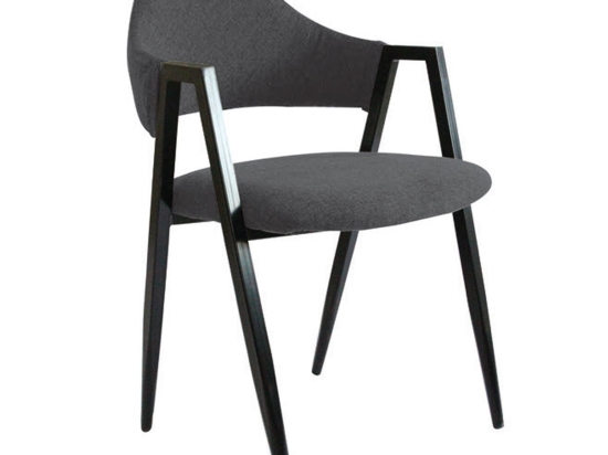Πολυθρόνα Delta Grey ΕΜ130,1 50X55X80 cm Σετ 2τμχ Μέταλλο,Ύφασμα