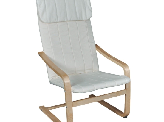 Πολυθρόνα Hamilton White  Ε7150,1 59X73X99 cm Ξύλο,Ύφασμα