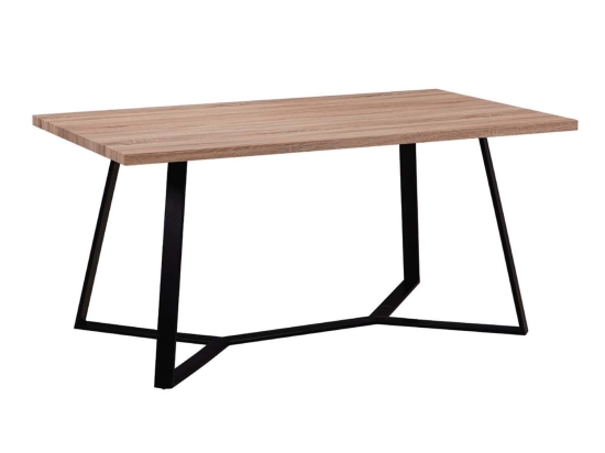 Τραπέζι Hanson EM821,1 160X90X75 cm Μέταλλο,Ξύλο