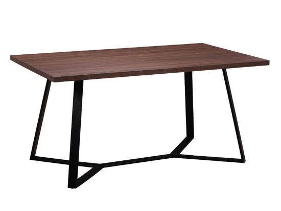 Τραπέζι Hanson EM821,2 160X90X75 cm Μέταλλο,Ξύλο