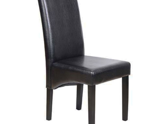 Καρέκλα Maleva-H Brown E1206 44X61X100 cm Σετ 2τμχ Ξύλο,Τεχνόδερμα