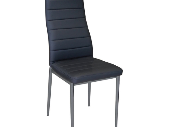 Καρέκλα Jetta ΕΜ966,34 Black 40x50x95 cm Σετ 4τμχ Μέταλλο,PVC