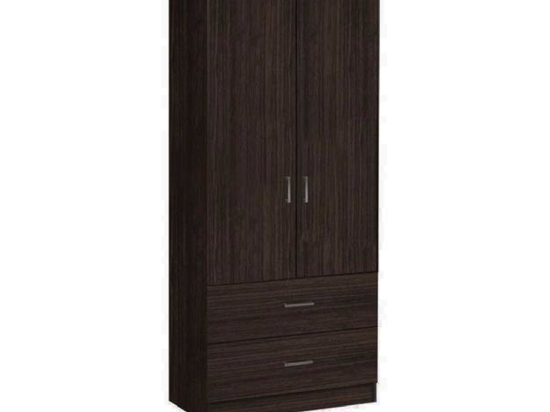 Ντουλάπα Life Wenge E8380 80X42X180 cm Δίφυλλη Μελαμίνη