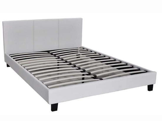 Κρεβάτι Wilton White E8054,1 213X169X89 cm Υπέρδιπλo Τεχνόδερμα