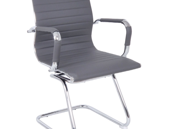 Καρέκλα Υποδοχής BF3300V Grey EO277.3  54x59x95 cm Σετ 2τμχ