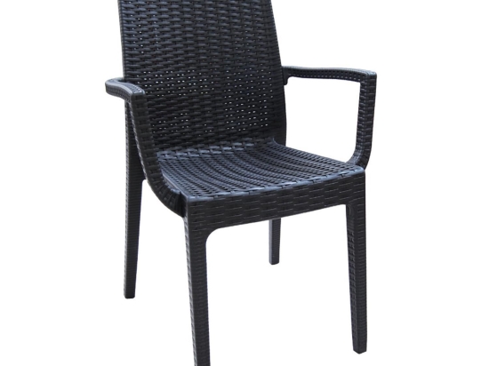 Πολυθρόνα Dafne Anthracite Ε329,2 54x55x85 cm Σετ 2τμχ