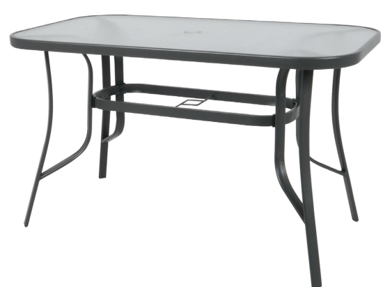 Τραπέζι Rio Anthracite  Ε2503 120X70X71 cm