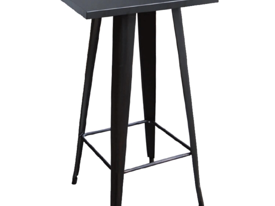 Τραπέζι Bar Relix Black  Ε5203,11 60Χ60Χ101 cm Μέταλλο