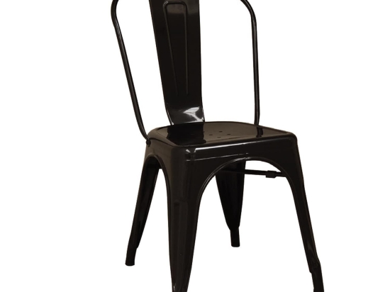 Καρέκλα Relix Black Ε5191,1 45Χ51Χ85 cm Μέταλλο