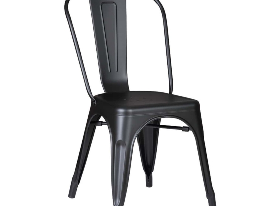 Καρέκλα Relix Black Mat  Ε5191,1M 45Χ51Χ85 cm Μέταλλο