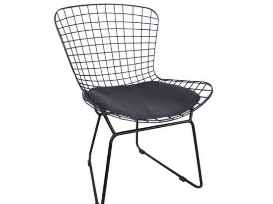 Καρέκλα Saxon Black Ε5142 60Χ52Χ80 cm Σετ 4τμχ