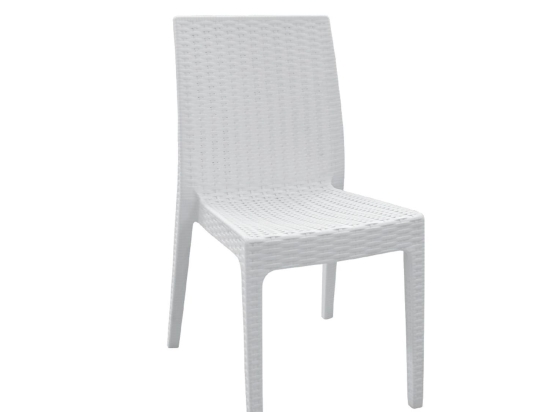 Καρέκλα Dafne White Rattan Ε328,1 46Χ55Χ85 cm