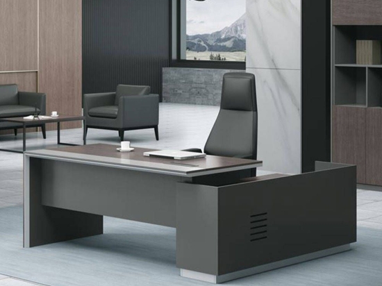 Γραφείο Advance ΕΟ819,R Δεξιά Γωνία 180x80/160x40 (H.75) Wallnut-Grey
