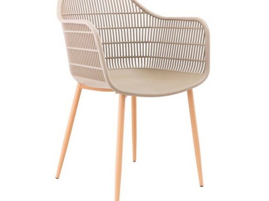 Πολυθρόνα Berry ΕΜ155,3 58x58x85cm Black-Tortora