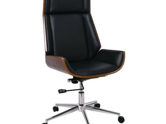Πολυθρόνα Διευθυντή BF9850 ΕΟ537,1 65x66x112/117cm Wallnut-Black