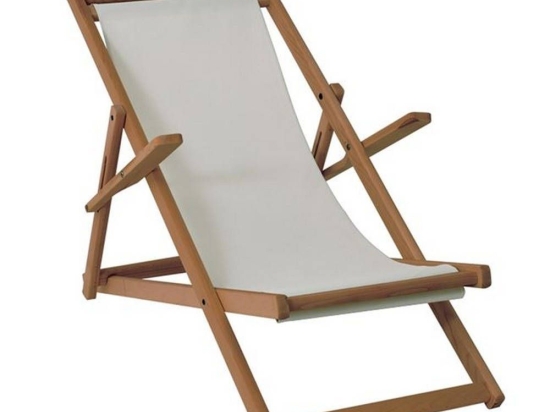 Σαιζ-Λόνγκ Με Μπράτσα Ε779,10 66x115x76/90cm Wallnut Βeech-Ecru