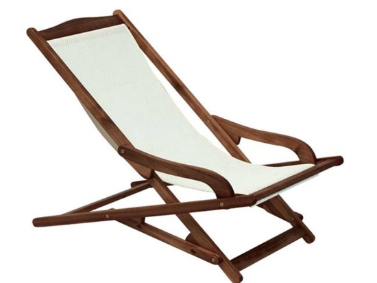 Σαιζ-Λόνγκ Με Μπράτσα Ε780,9 65x115x72cm Acacia Ecru (Water Repellent)