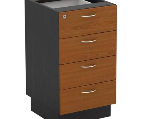 Συρταριέρα Γραφείου Executive 999 ΕΟ999Ε,11 40x45x73cm Dark Grey/Cherry