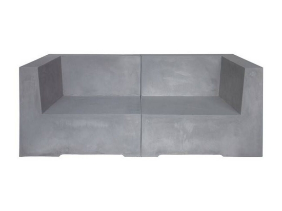 Καναπές Concrete Διθέσιος Cement Grey 160x83x65cm Ε6200,2 Διθέσιος