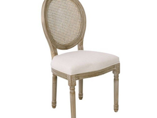 Καρέκλα Jameson Decape/Ecru Ε754,1 49x55x95cm Σετ 2τμχ Ξύλο,Ύφασμα