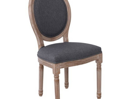 Καρέκλα Jameson Decape/Grey Ε752,2 49x55x95cm Σετ 2τμχ Ξύλο,Ύφασμα