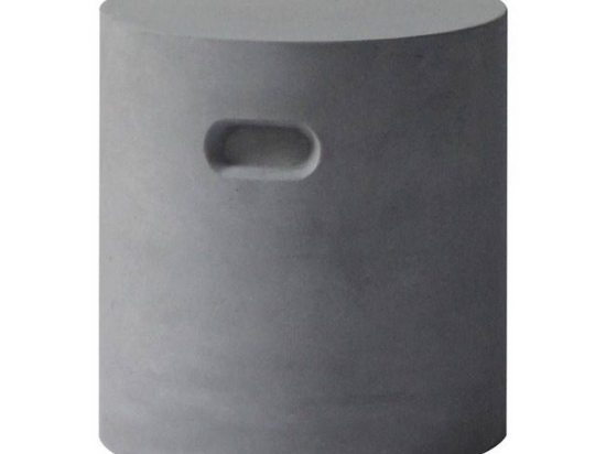 Σκαμπό Concrete Cylinder Cement Grey Ε6204 D.37 H.40cm