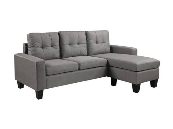 Καναπές Γωνία Port Light Grey Ε9920,2 185x128x75 H.86cm Ξύλο,Ύφασμα