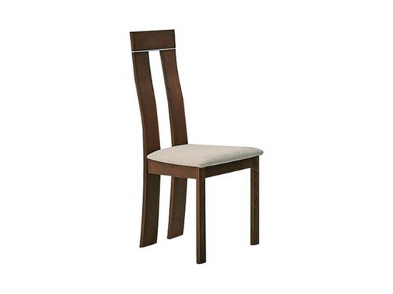 Καρέκλα Pella Beech/Beige Ε789,1 45x50x103cm Σετ 2τμχ Ξύλο,Ύφασμα