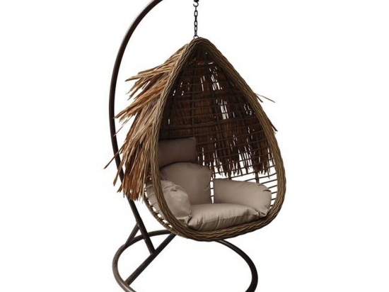 Πολυθρόνα Κρεμαστή Salsa TROPIC Natural/Beige Ε6780,1 D.120 H.197cm