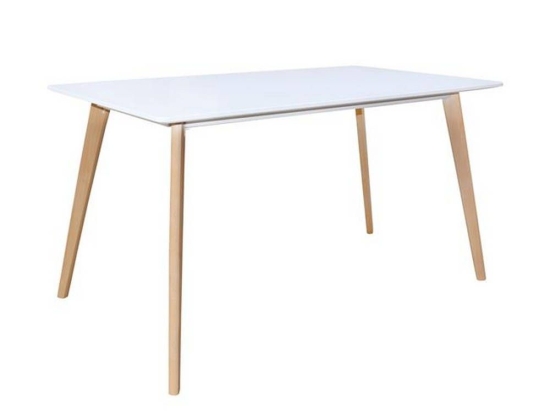Τραπέζι White Martin Ε7102,1 140x80 H.75cm Mdf