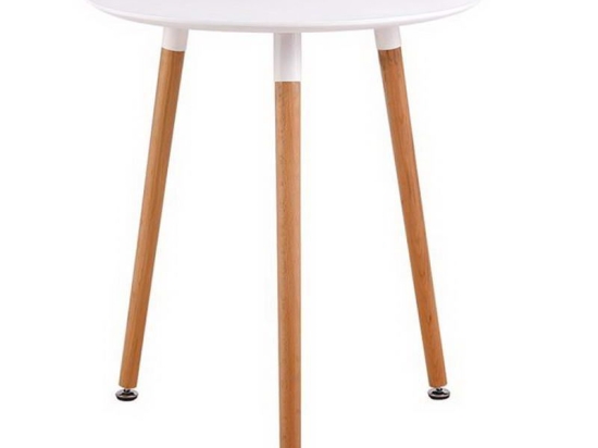 Τραπέζι Art Ε7089,1 D. 60 H.70cm White Mdf,Ξύλο
