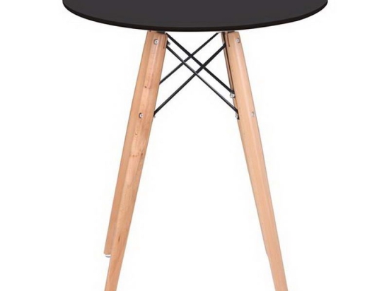 Τραπέζι Art Wood Ε7082,2 D. 60cm H.70,5cm Black Mdf,Ξύλο