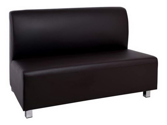Καναπές Διθέσιος Bandy Ε952,23 130x71x88cm Brown Μέταλλο,Τεχνόδερμα